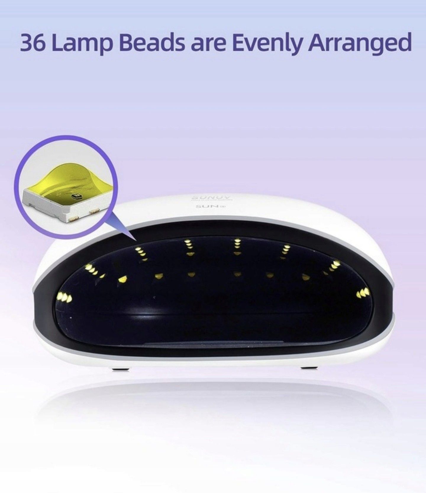 Lampa do Paznokci LED UV Z Czujnikiem Automatycznym Wyświetlacz LCD su