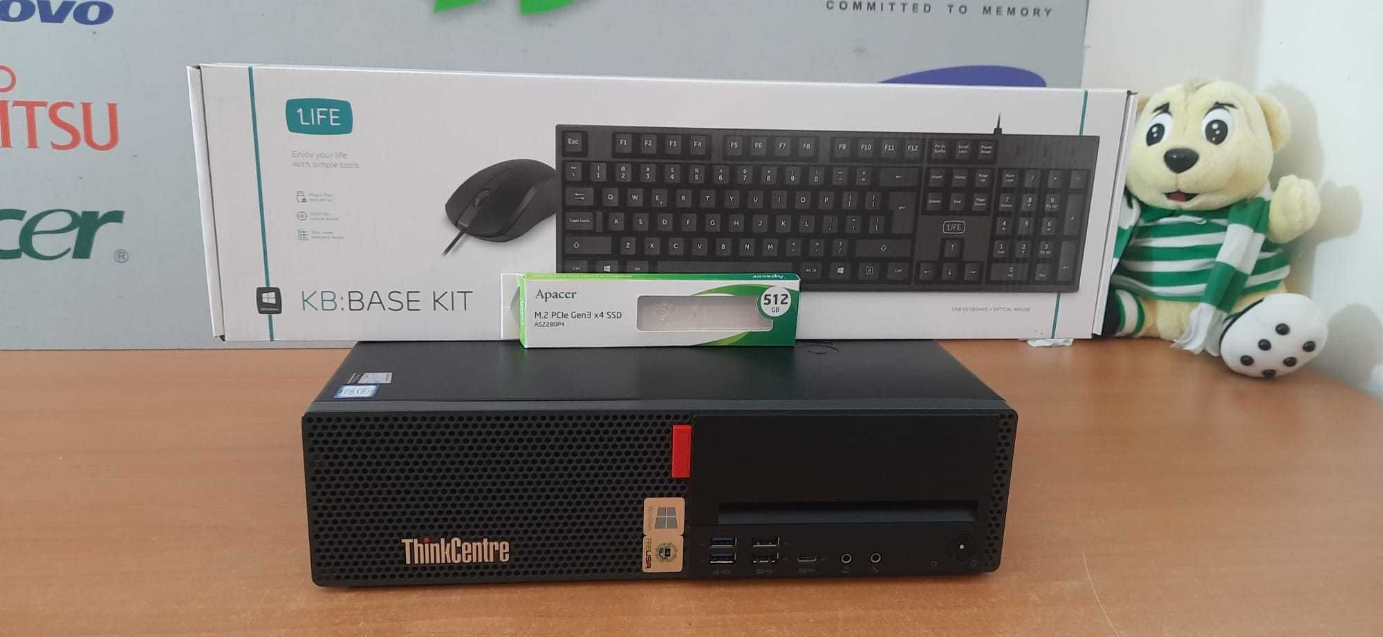 Pç Lenovo M720s 8ªG|I5.8500-4.0G|16G|NVMe256+HDD500|5G|BT|Kit|TPM|W11