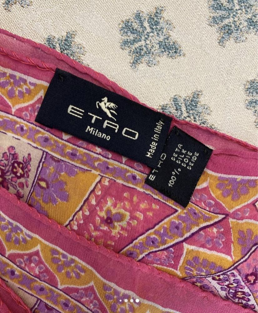 Шовковий шарф Etro. Люкс бренд. Оригінал.