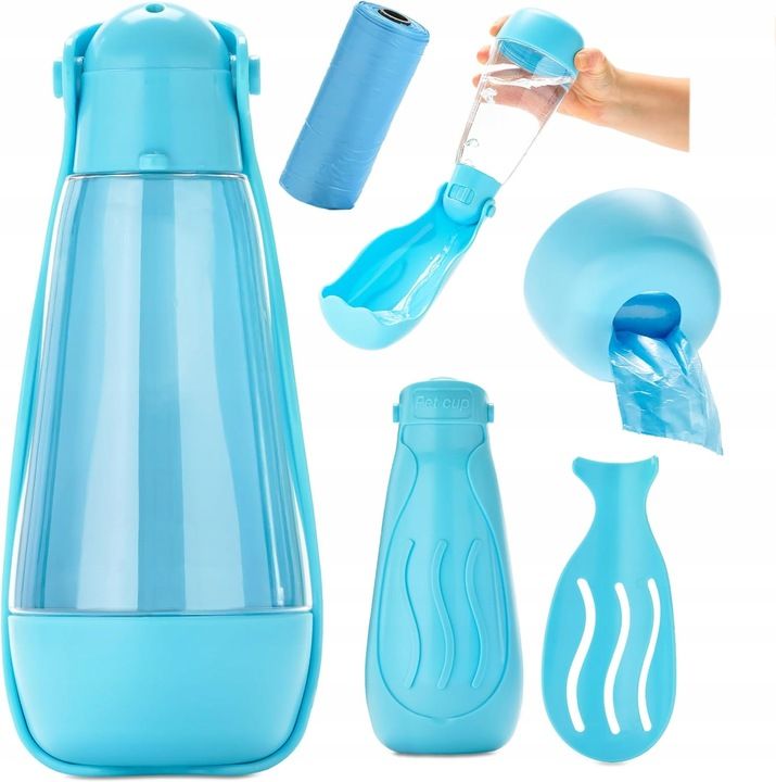Butelka Dla Psa Na Wodę/woreczki/łopatka, 3w1, 420ml Idealny Prezent