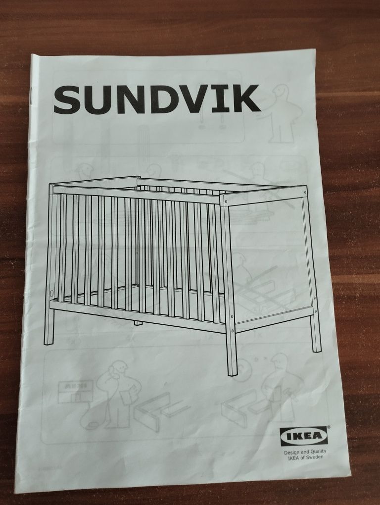 Sprzedam łóżeczko Ikea Sundvik + materac