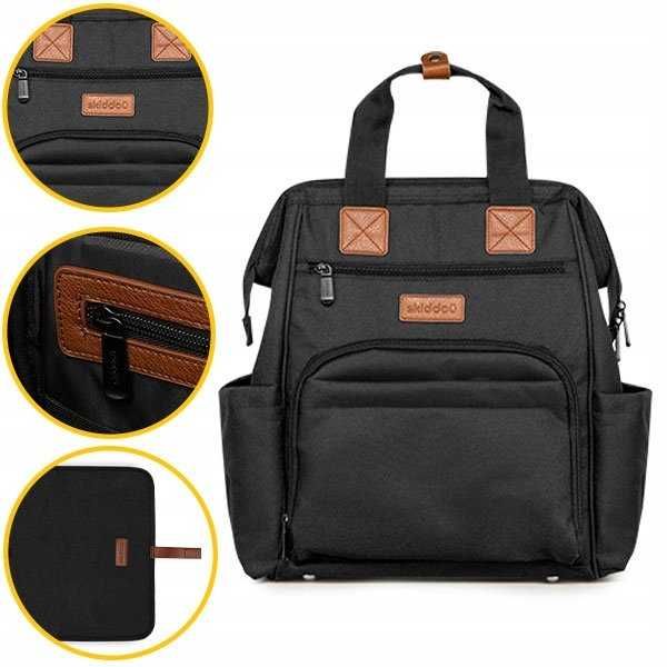Plecak Skiddou Torb Astrid Onyx Black