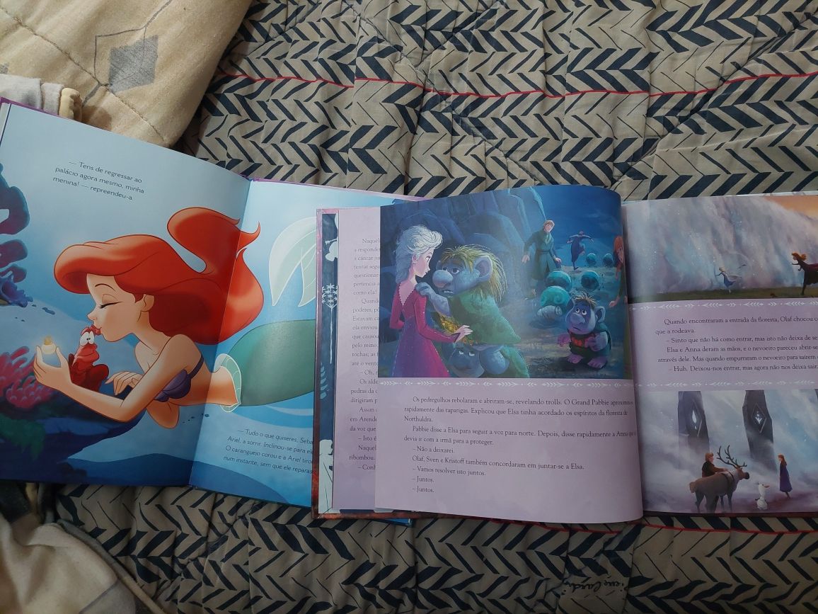 Livros Frozen II Viagem Mágica e A Pérola da Sabedoria da Ariel