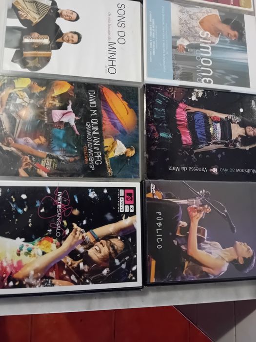 Conjunto de 14 Dvd's Música Brasileira/Portuguesa