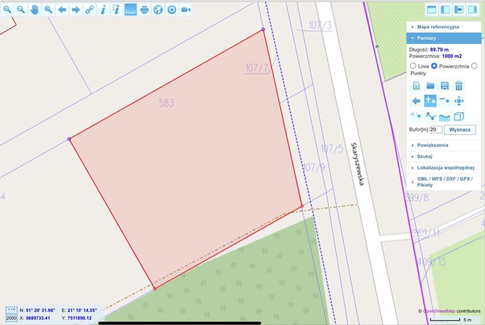 Działka budowlana z mediami przy lesie Sołtyków