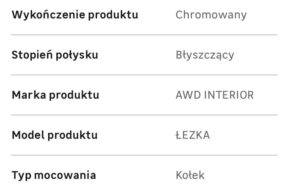 Półka łazienkowa Awd Interior