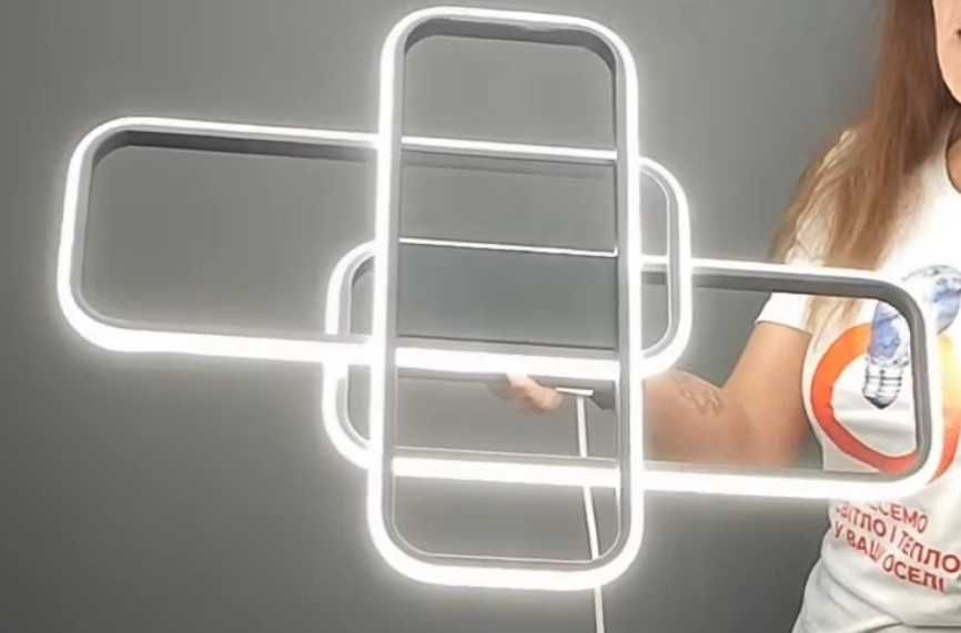 люстра ЛЕД світлодіодна світильник 90ватт (БЕЗКОШТОВНА Доставка)