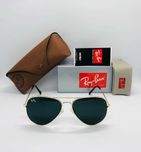 Солнцезащитные очки Ray Ban Aviator Large Metal 3026 Gold 62мм стекло
