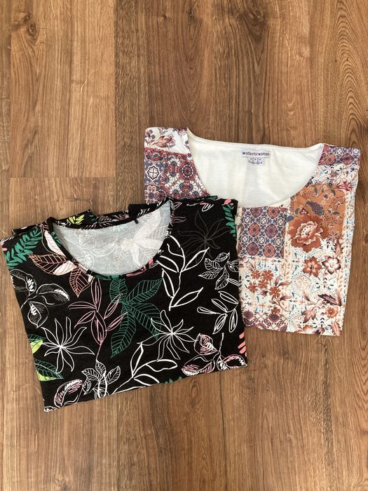 Лот 2 жіночих футболок батального розміру 58-60