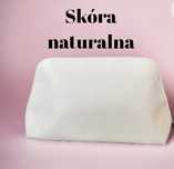 Revitalash kosmetyczka torebka skóra naturalna zamek biała skóra