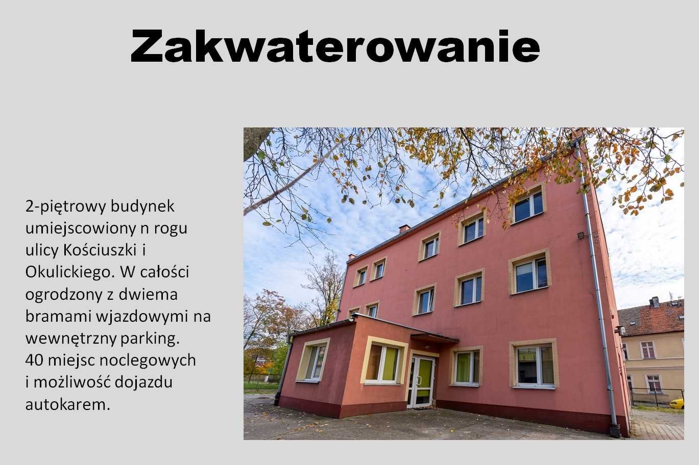 Noclegi pracownicze Caly budynek lub 1 pietro kwatery Kąty Wrocławskie