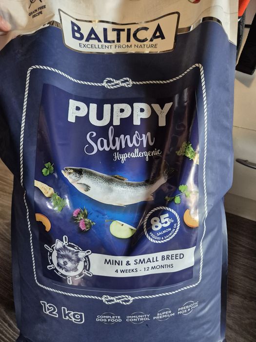 Baltica salmon puppy karma sucha dla psa hipoalergiczna small bread