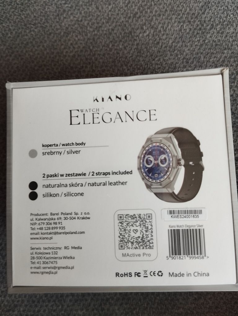 Nowy smartwatch męski Kiano