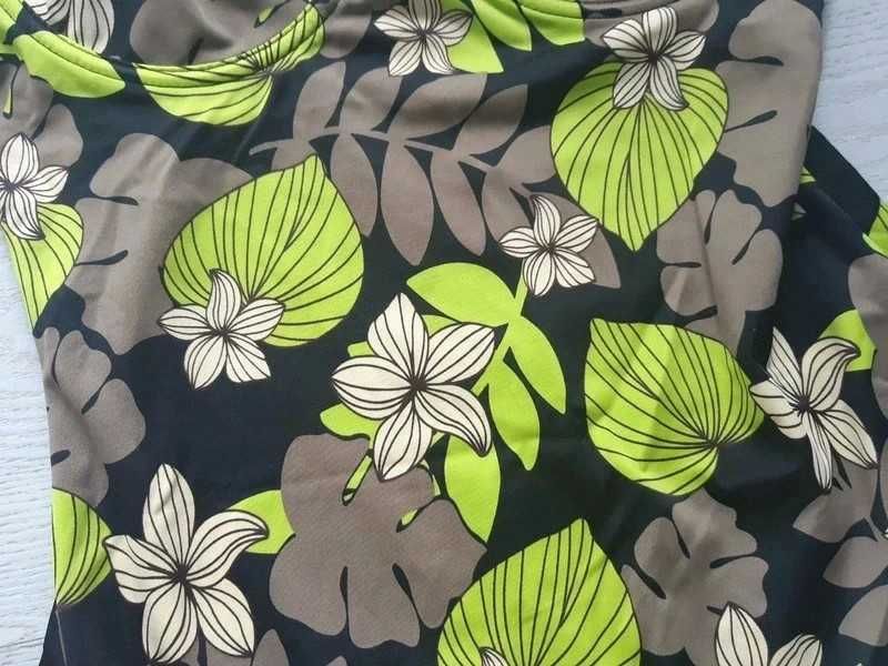 Strój kostium kąpielowy Cannelle bikini France 40,L miseczka C liście