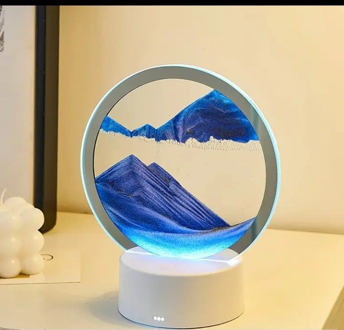 Нічник, пісочний годинник з підсвіткою