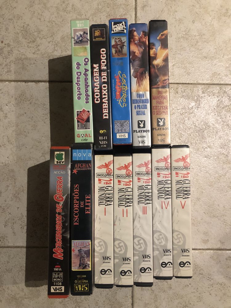 Conjunto cassetes VHS originais