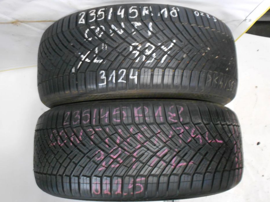 OPONY 235/45R18 CONTINENTAL ALLSEASON CONTACT 2 XL DOT 0225 / 3124  8MM