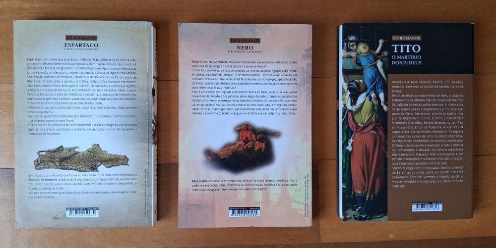 Max Gallo. Os Romanos, 3 livros