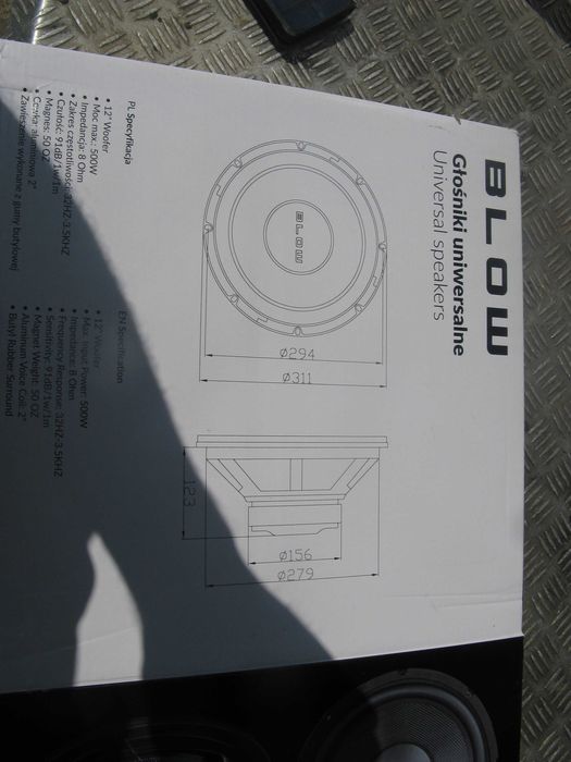 Altifalante subwoofer em kevlar