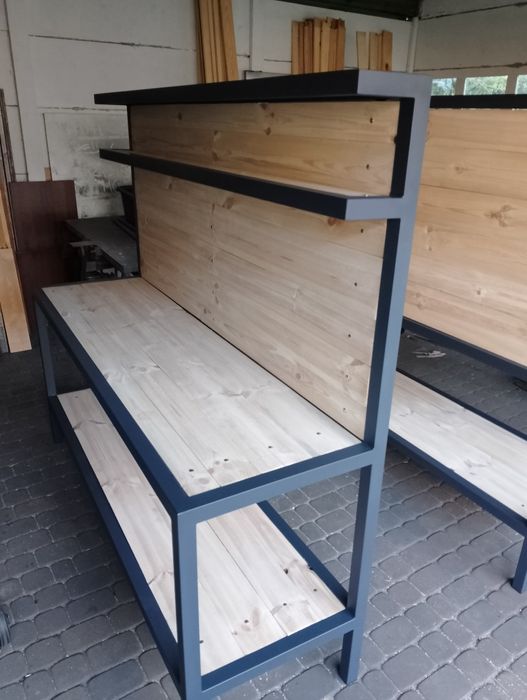 Solidne stoły i regały warsztatowe FALBANKI