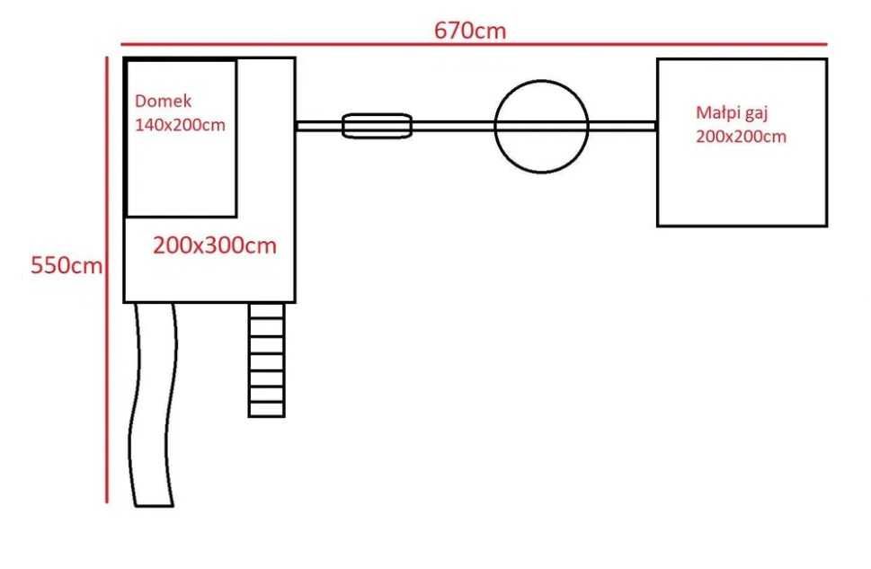 Największa "stodoła" z oferty, małpi gaj z huśtawkami, plac zabaw