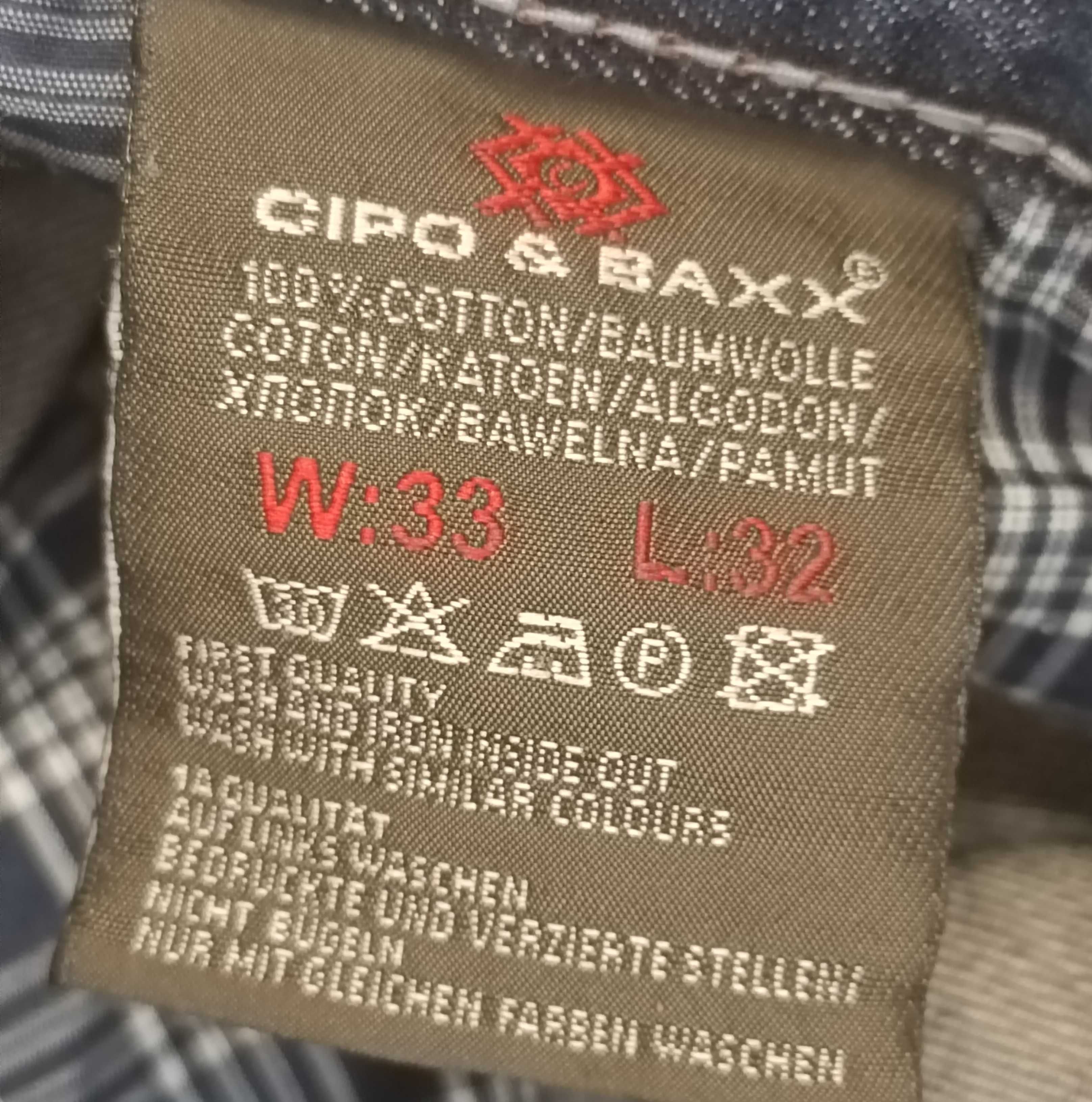 Cipo & Baxx vintage jeansy slim męskie z latami L 3332