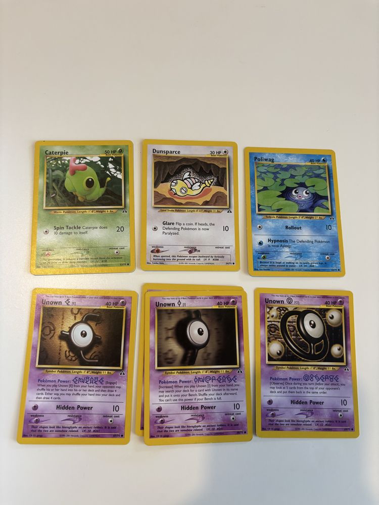 Cartas pokemon Neo Genesis Discovery Revelation
