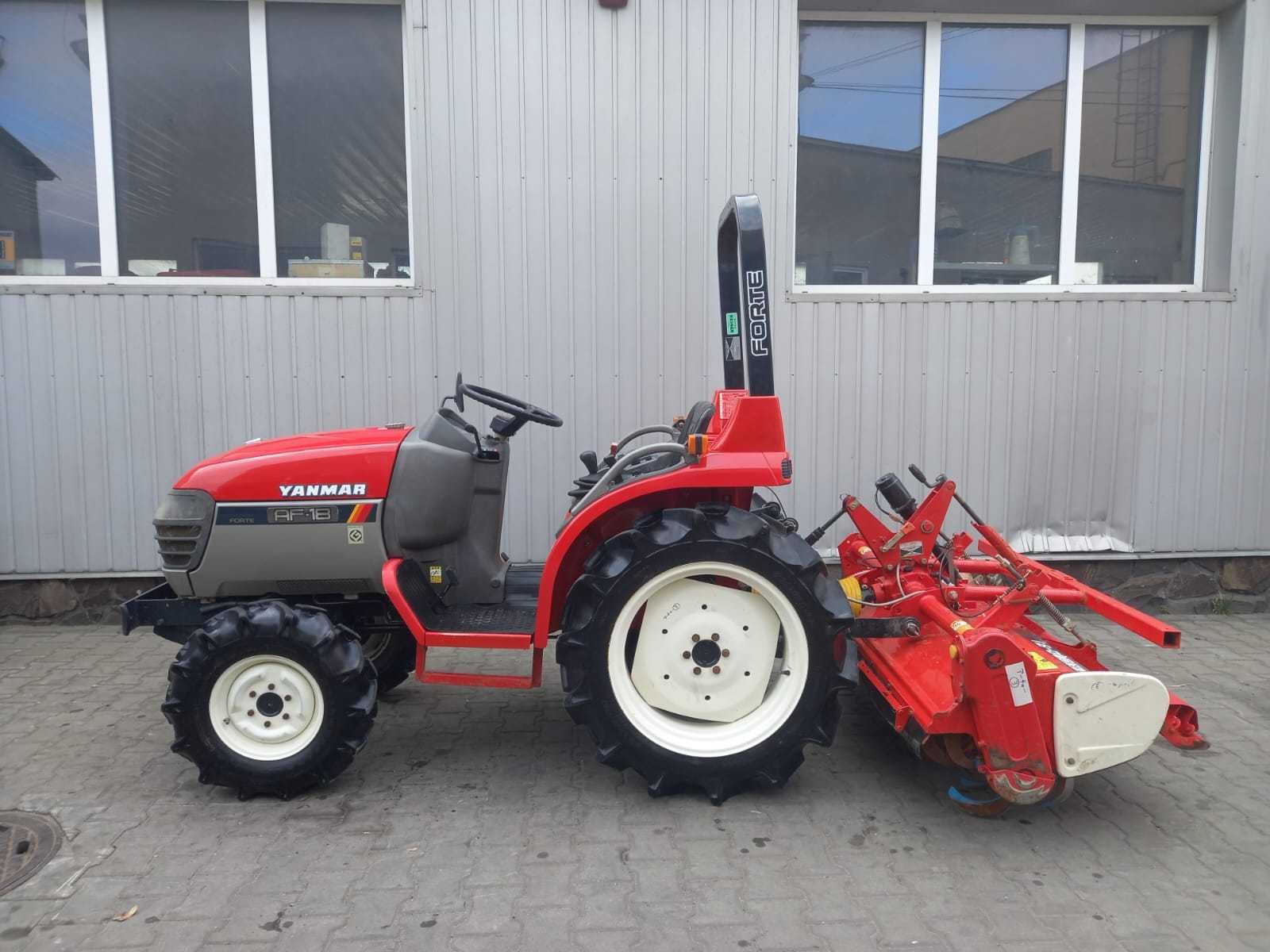 Japoński traktorek Yanmar AF 18 z glebogryzarką 4x4 18 KM Rewers