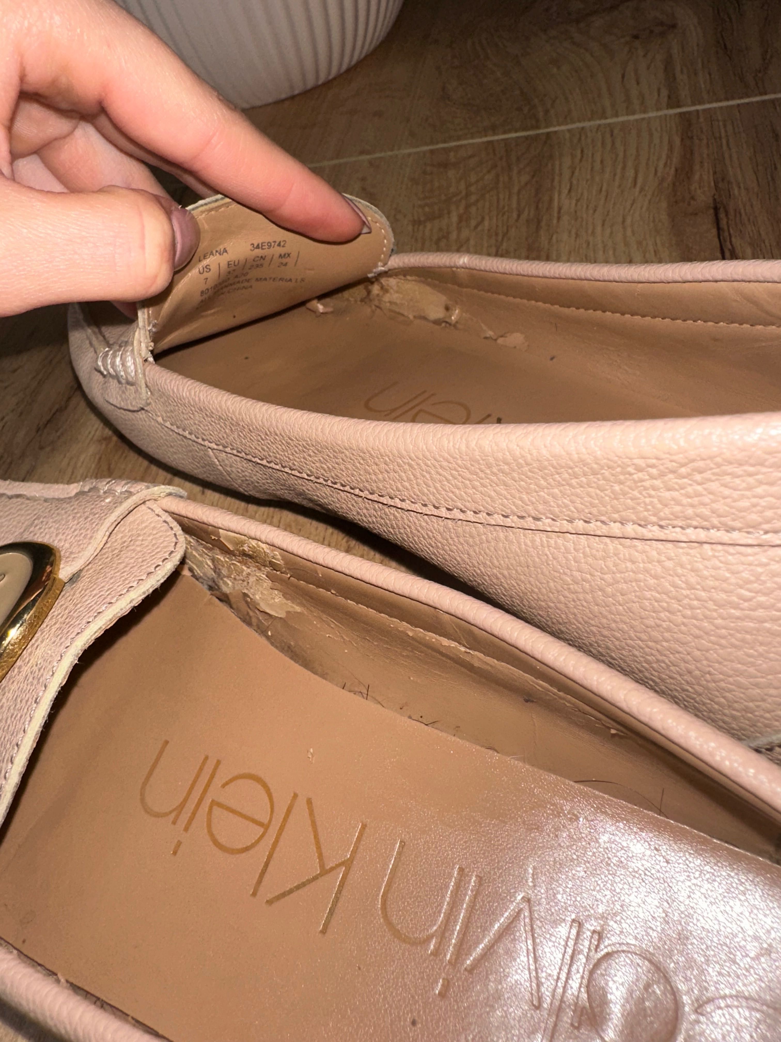 buty mokasyny baletki Calvin Klein r 37 wkładką 23,5cm używane