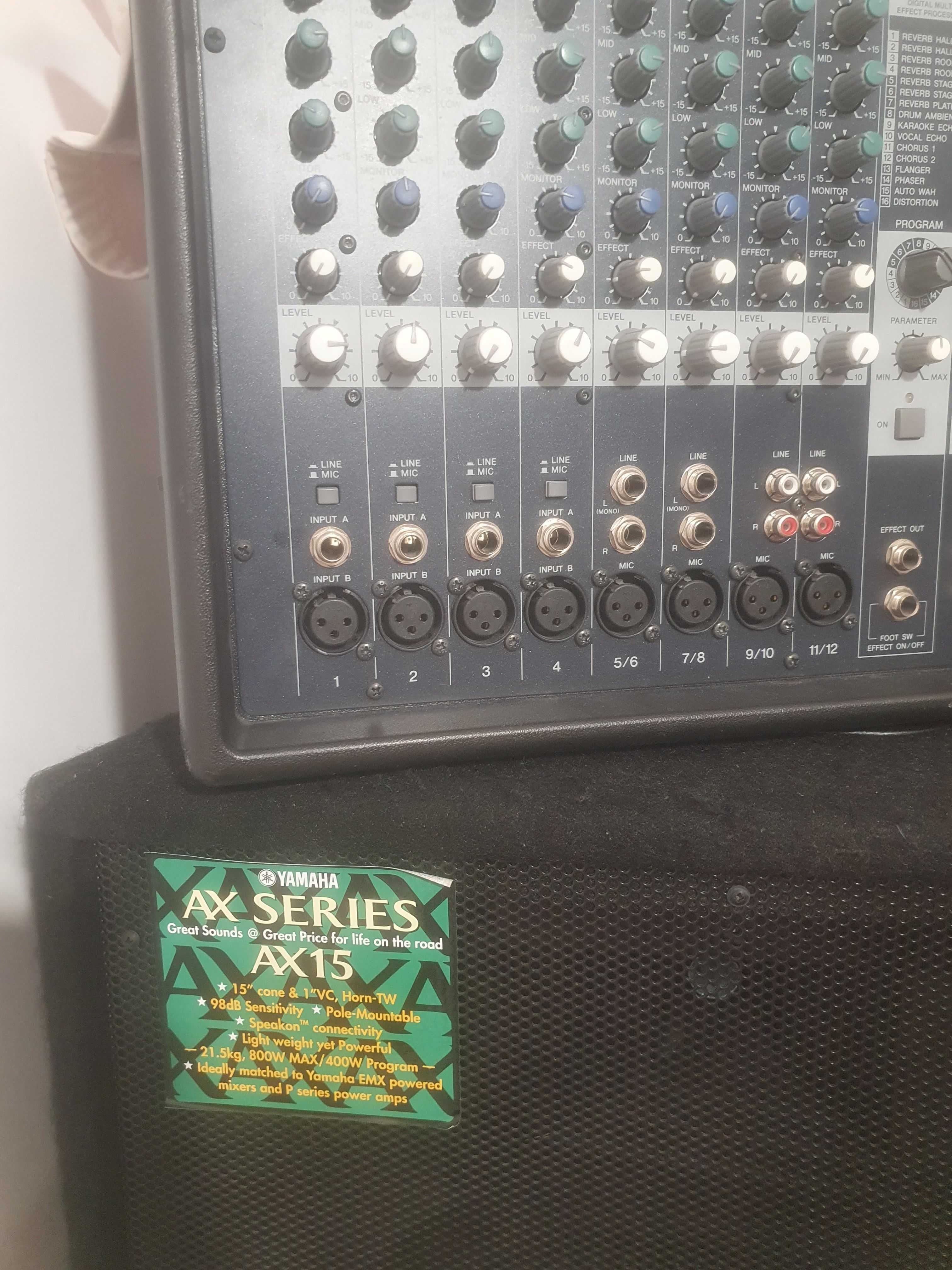 Powermixer Yamaha  EMX-212S  +  Kolumny Yamaha  AX-15