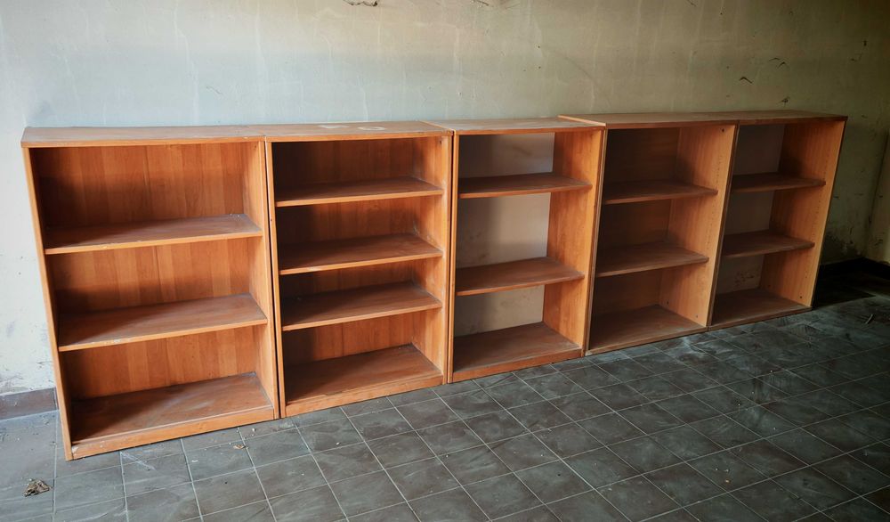 Regały biurowe zestaw 5 szt. 72/80 x 36 x 111 cm