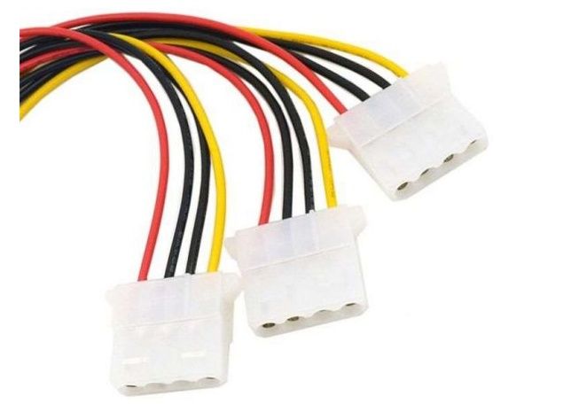 Переходник сплиттер MOLEX(4 pin) ->3!! MOLEX кабель питания молекс