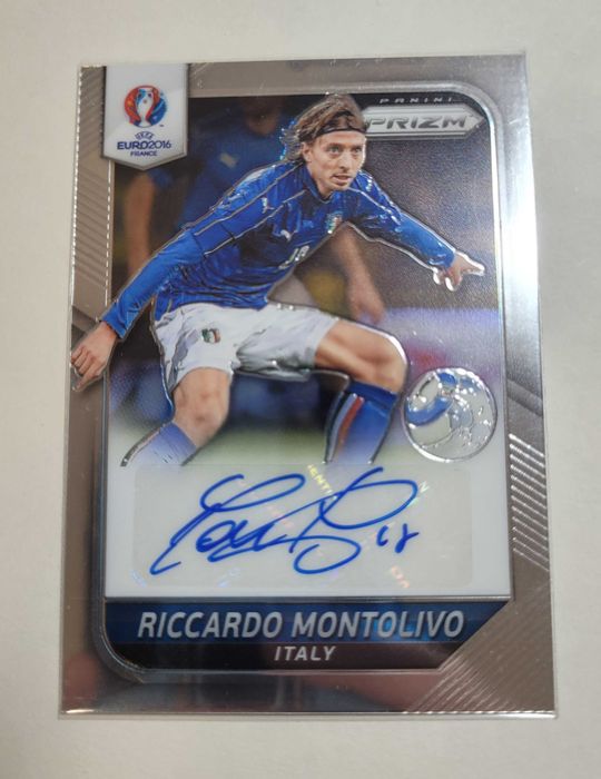 2016 Panini Prizm UEFA Euro '16 #SRM Riccardo Montolivo Autograph