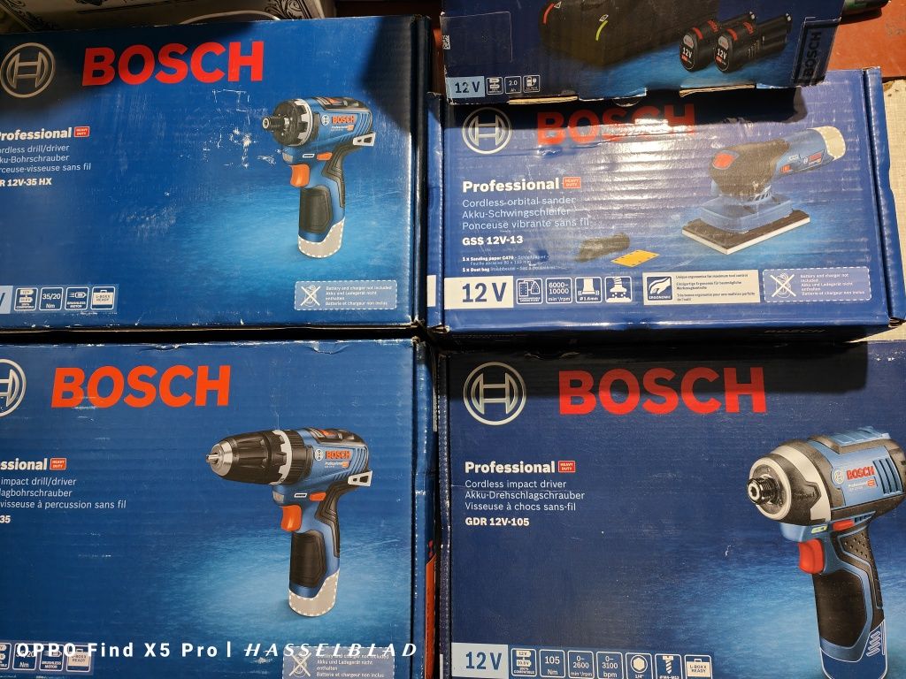 Набір безщіткового інструменту Bosch 12 v,18 v