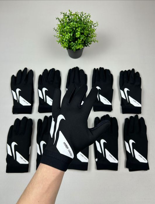 Перчатки Рукавиці Nike Hyperwarm чорні | Рефлективнв рукавиці Найк