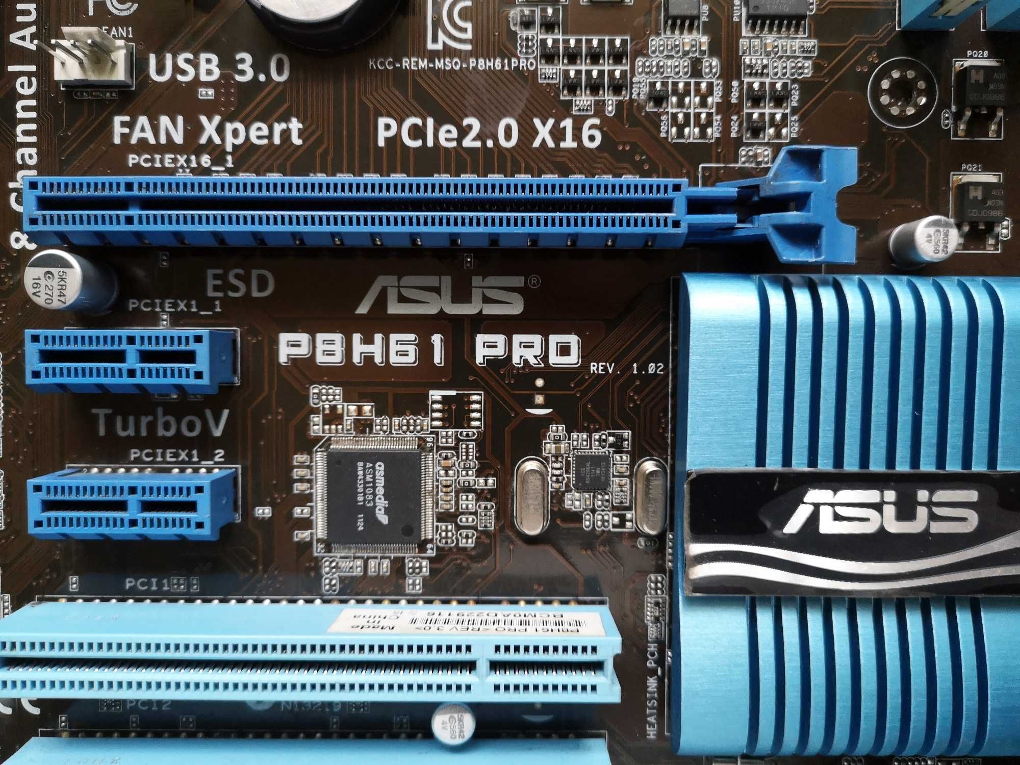 Материнська плата    Socket 1155     Asus P8H61 PRO