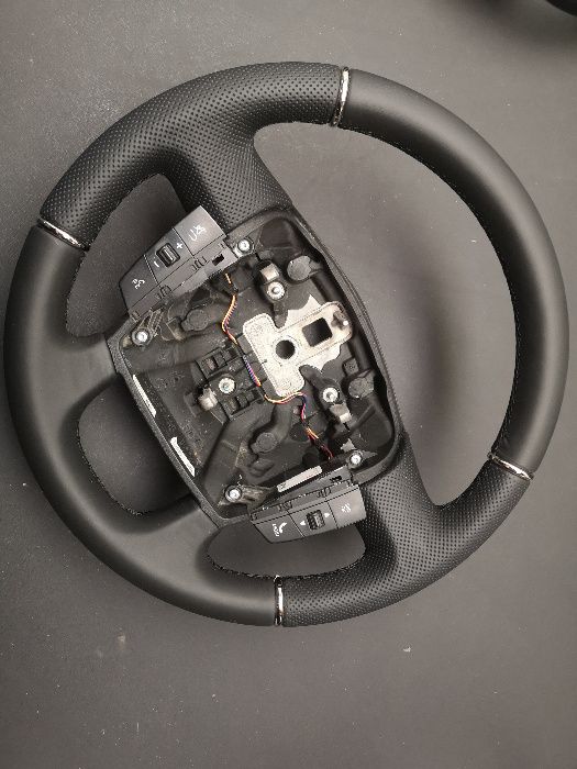 Kierownica Boxer Ducato chrom pierścienie z multifunkcji nowa skóra