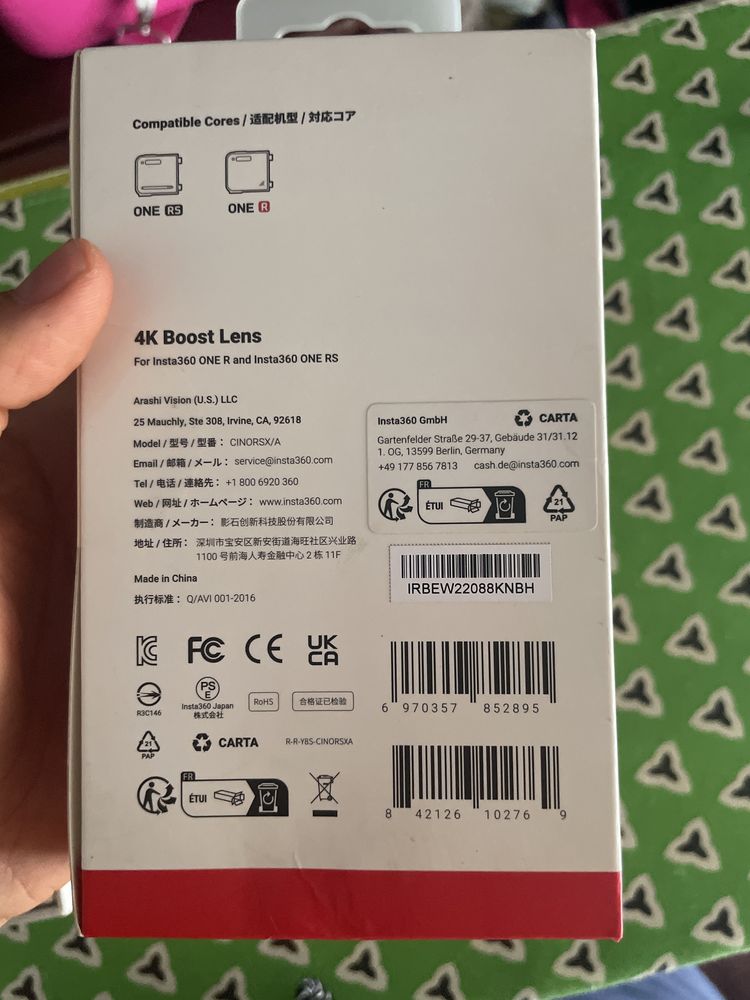 Insta 360 one rs 4k edition