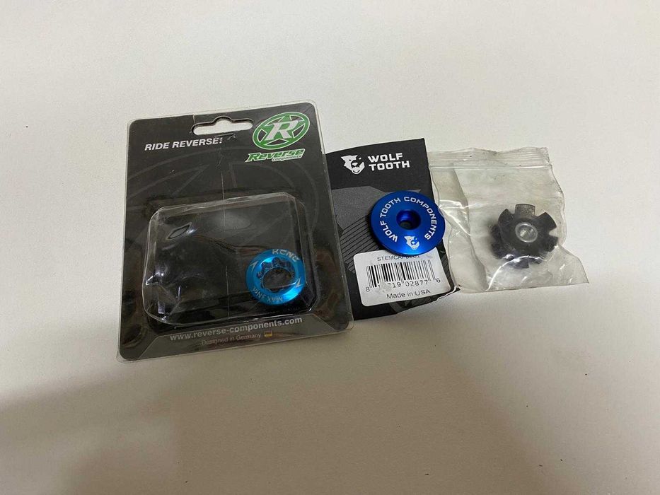 Tampa e aranha de direção e tampa pedaleiro shimano II, novos!!