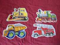 Duże puzzle pojazdy