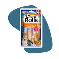 Inaba Churu Rolls Chicken recipe wraps Chicken 4x10g dla kota