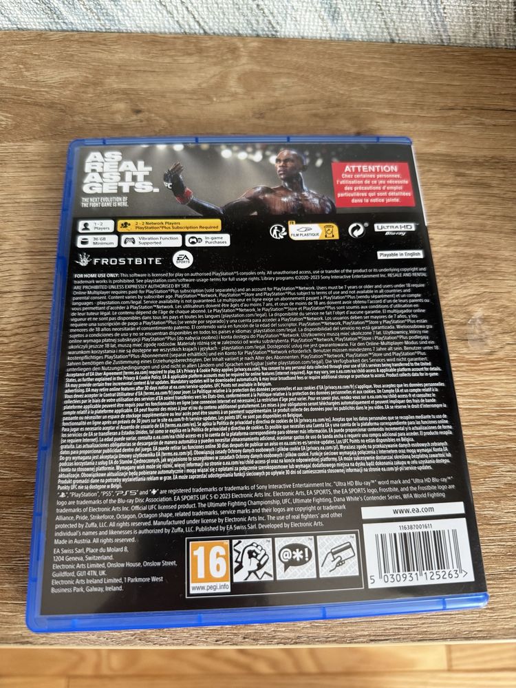 Диск для PS5/ UFC 5