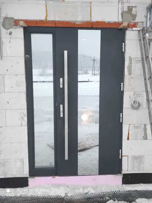 Drzwi zwnętrzne drewniane dębowe  Pomiar! Dostawa! Montaż! Dotacja!