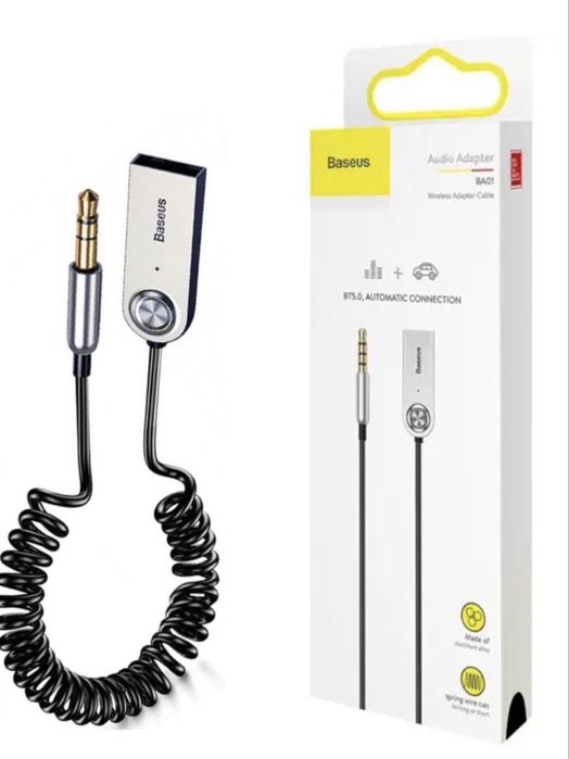 Bluetooth ресивер Baseus BA01 USB Wireless adapter cable Black