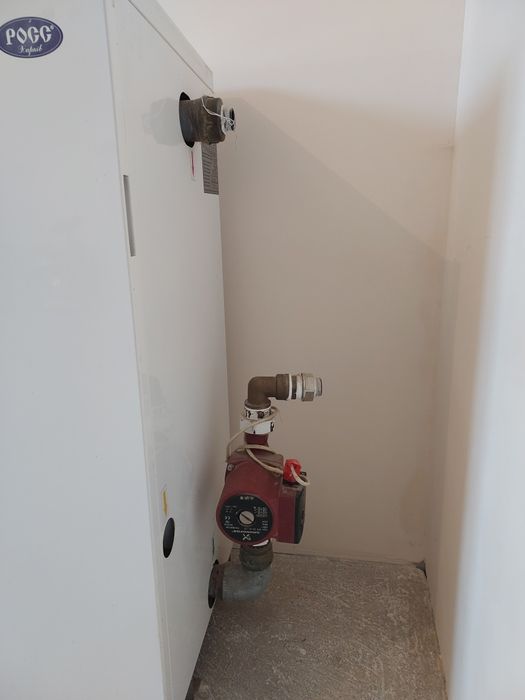 Газовый напольный котёл с колонкой