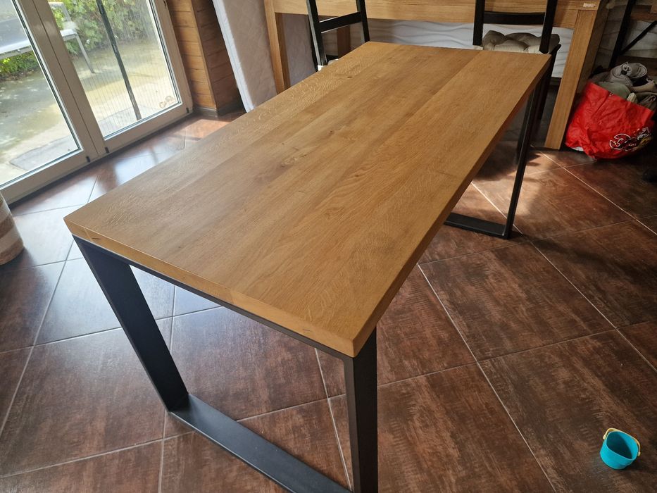 Stół Dębowy Lity Dąb Industrialny Styl Solidny  Okazja!!