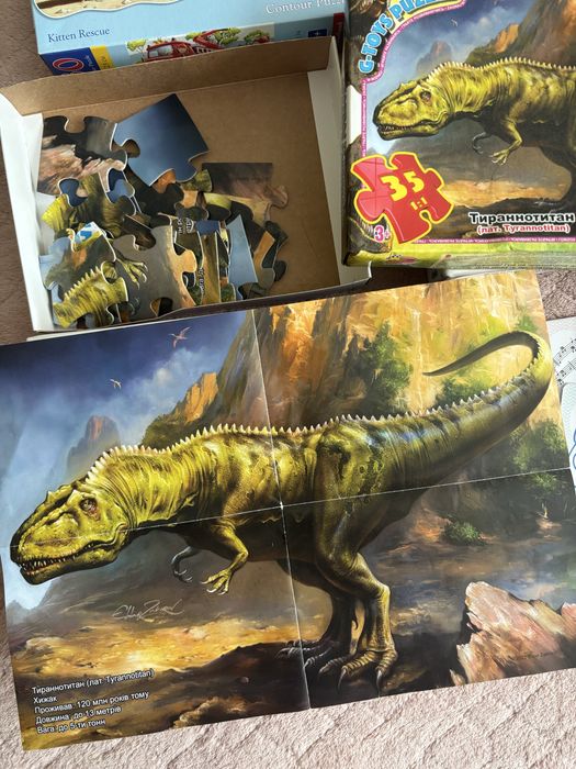 Пазли Dodo, Trefl професіі, єдиноріг, динозавр, пожежники