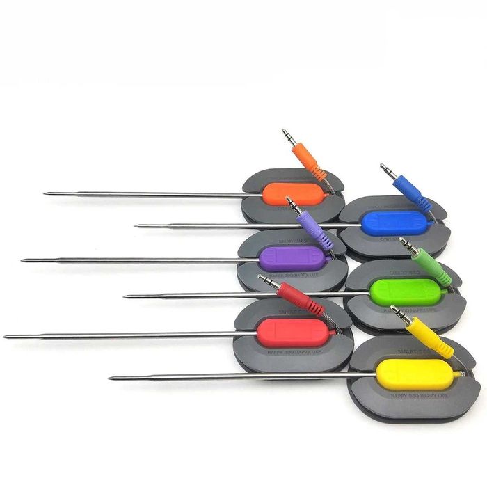 Умный Bluetooth термометр-градусник 6 щупов для мяса/гриля/духовки/BBQ