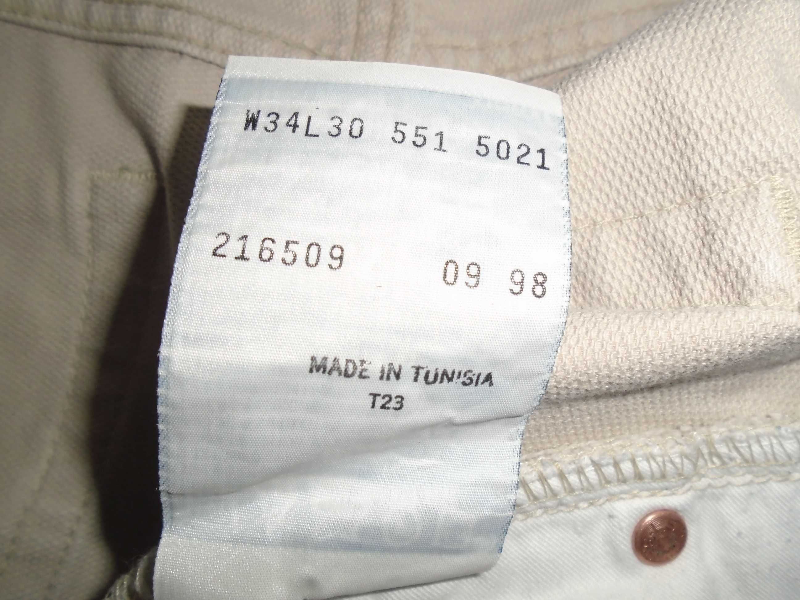 Джинсы Levis 551 USA W34-33 L30