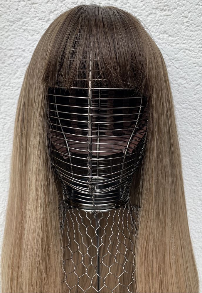 Premium Ultra brąz z blondem ombre, peruka, długie włosy